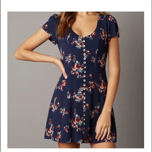 Cotton Candy Dresses & Skirts - Cotton Candy LA Navy blue Floral Dress